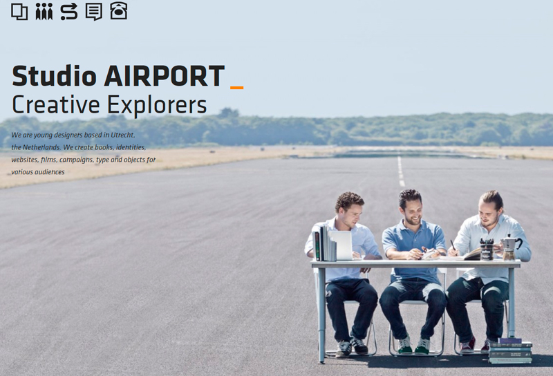 Studio airport full-page background