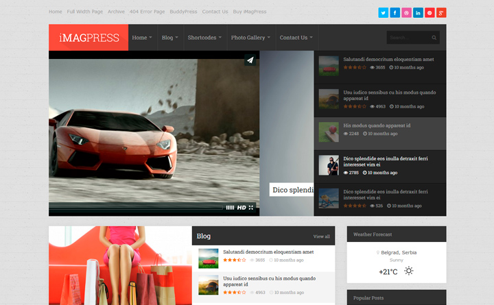 iMagPress WordPress theme