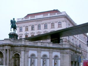 Albertina collection building in central Vienna