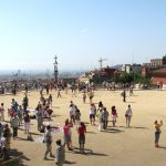 Parc Guell with Barcelona in the background