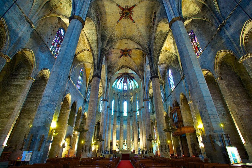 Santa Maria del Mar basilica in Barcelona