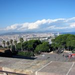 Panorama of Downtown Barcelona from Montjuic Castle