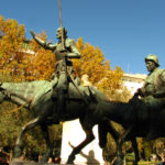 Don Quijote and Sancho Panza statues at Plaza de España, Madrid